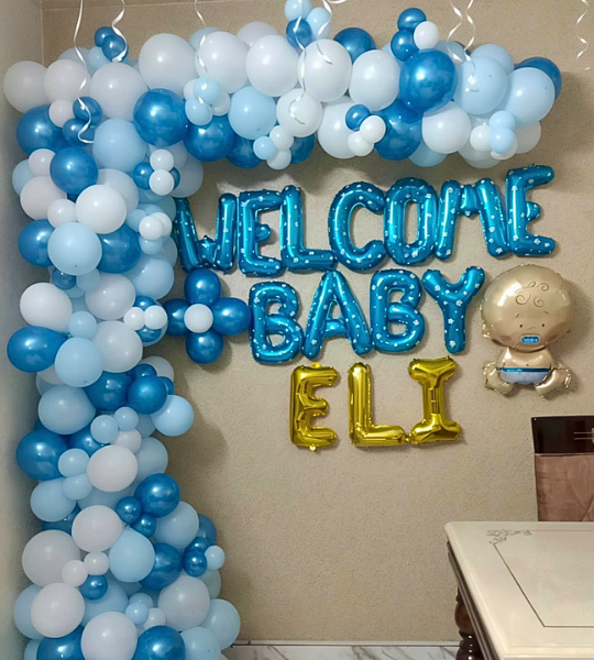 Welcome Baby arch decor