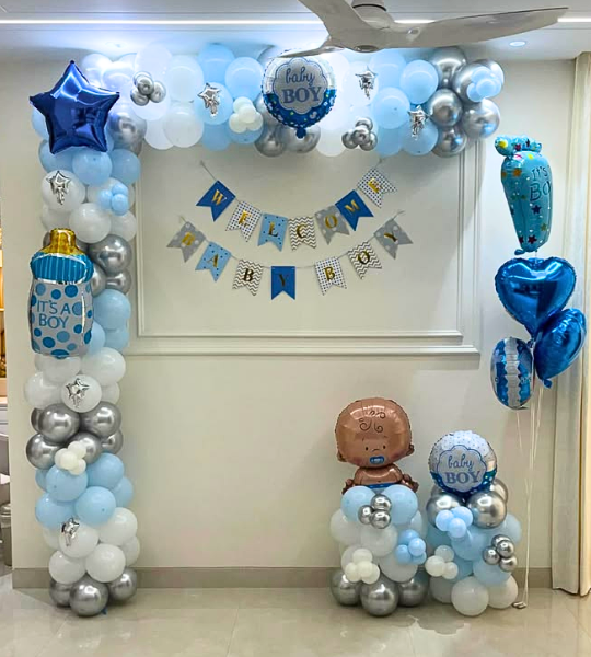 Baby boy arch decoration