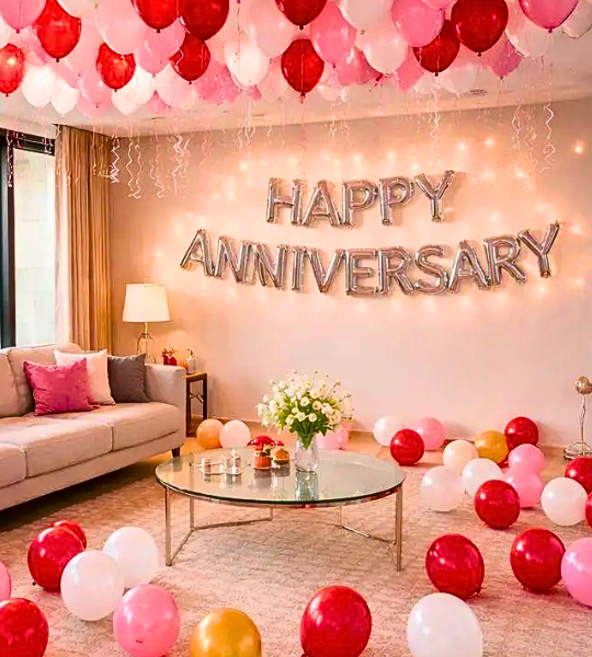 Anniversary room decoration