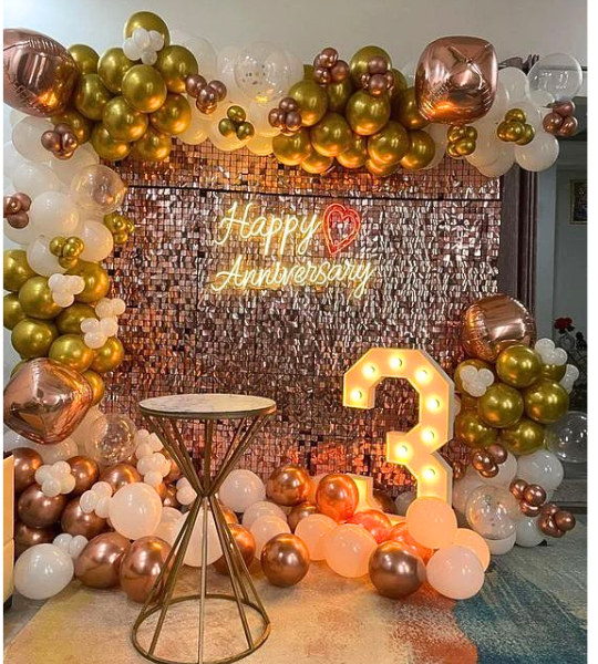 Anniversary Sequins decor