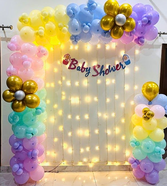 Baby Shower Balloon Arch Decor