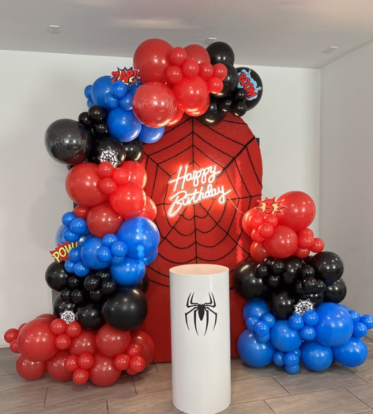 Spidermen theme birthday decoration