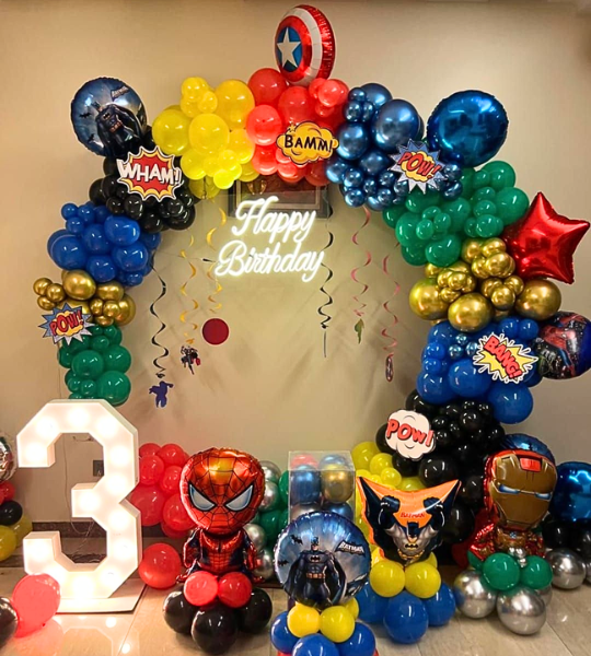 avengers theme ring decoration