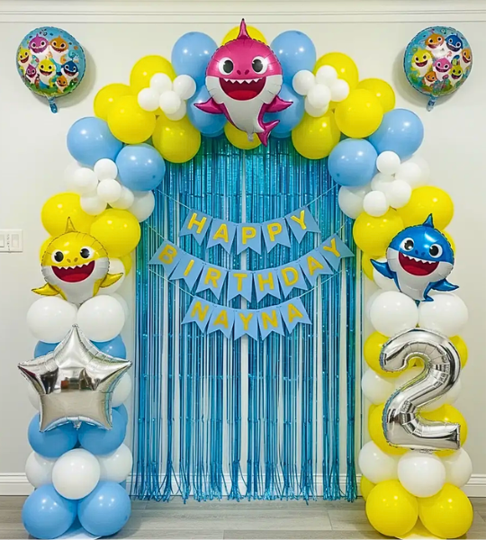 Baby Shark Theme arch decoration