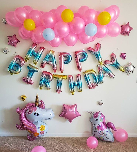 Unicorn theme simple decor