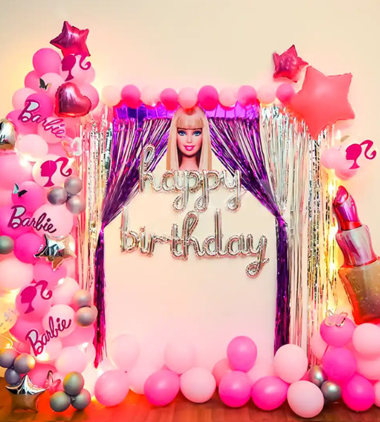 Barbie theme wall decoration