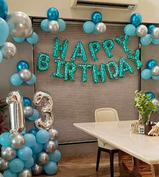 simple elegant birthday decor