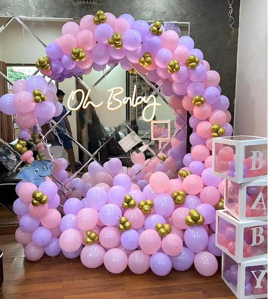 Oh baby ring backdrop