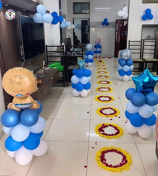 welcome baby entrance decor