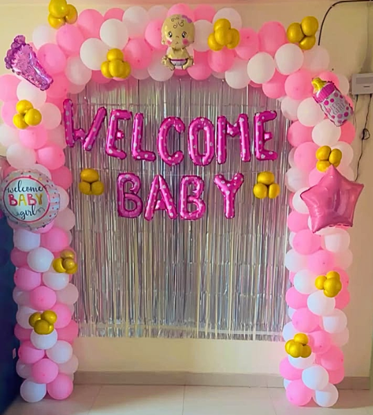 welcome baby girl decoration