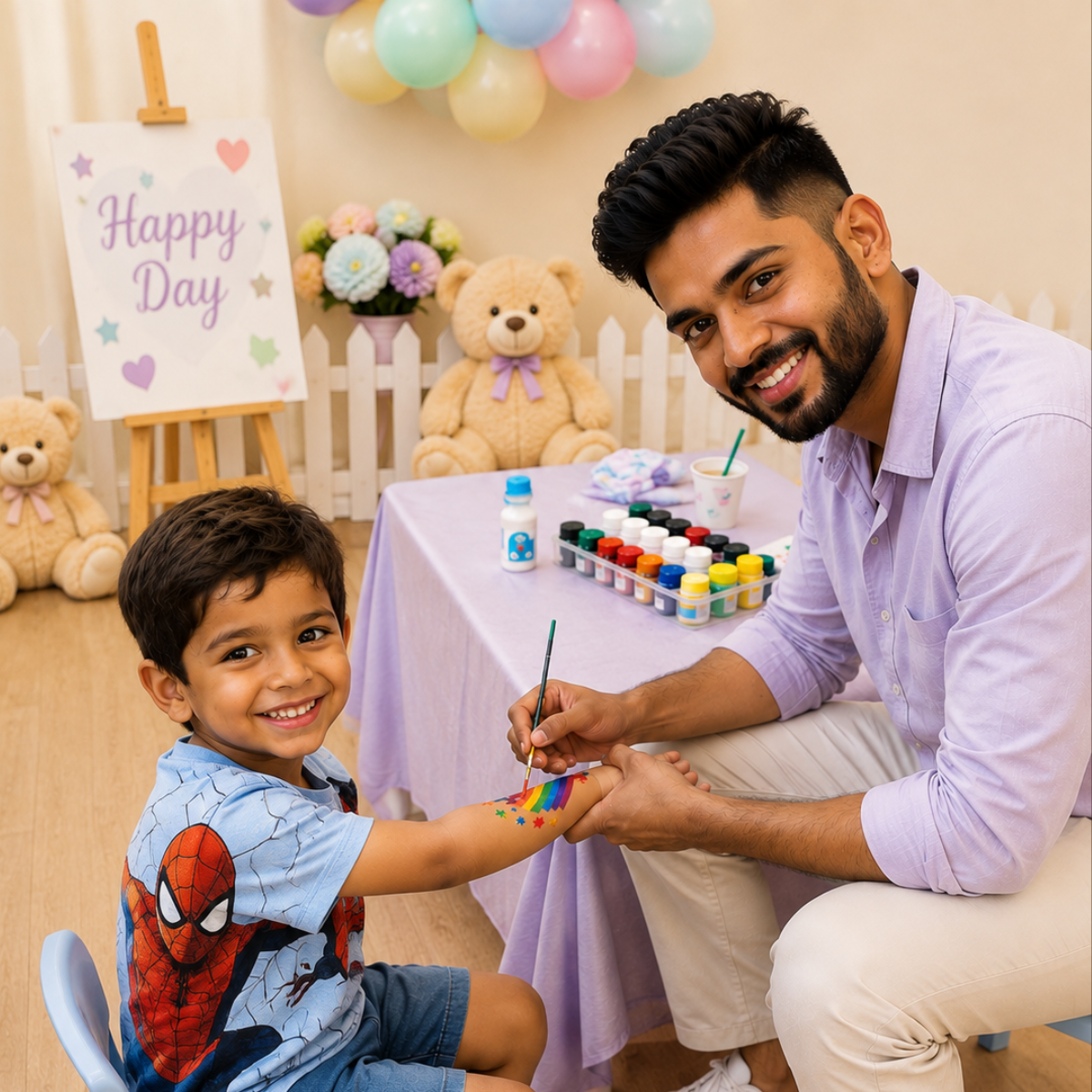 tattoo artist service available for kids birthday party in delhi